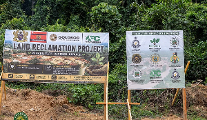 A file photo of reclamation site in the Tano Nimri Forest Reserve