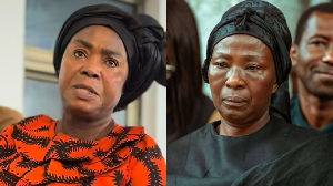 Ernestina Fosu breaks down in tears at the ‘Celebration of Life’ event