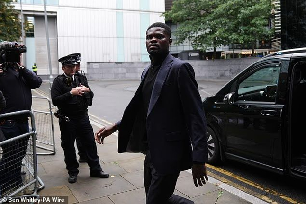 Thomas Partey appears in court