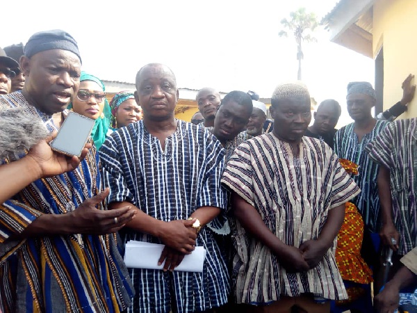 Regional Minister, Chiefs at the old Gbewaa Palace