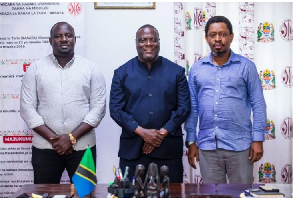 BASATA’s Executive Secretary, with officials from the African Research Institute for AI