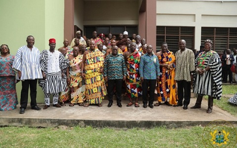 President Nana Addo Dankwa Akufo-Addo with some chiefs