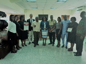 Attorney General, Gloria Afua Akuffo in a group photo with organisers of Ghana Energy Awards