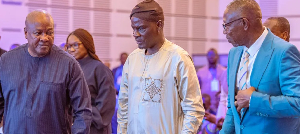 President John Mahama [L] Haruna Iddrisu and Dr Clement Apak