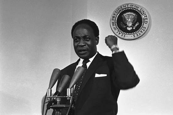 Former president of Ghana, Kwame Nkrumah