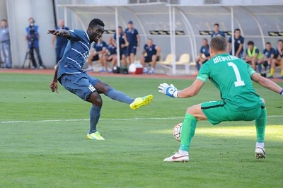 Kwame Karikari excelled on his Ukrainian Premier League debut