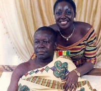 Otumfuo Osei Tutu II poses with his wife, Lady Julia