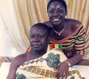 Otumfuo Osei Tutu II poses with his wife, Lady Julia
