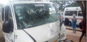 Some of the passengers in the bus sustained serious injuries and one person feared dead
