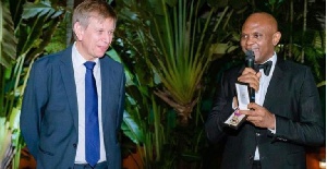 Tony O. Elumelu (Right) has been conferred with Belgium