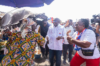 Bawumia interacts with some of the constituents