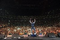 Wizkid performing at the 02 Arena in London
