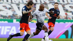 Ayew was on target for Swansea