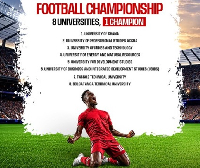 Flyer of the Universities football championship set take place in Tamale