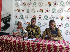 Care For Free Elections Ghana officials addressing the presser