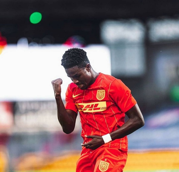 Nuamah started for his team in the Danish Super Cup quarter-final