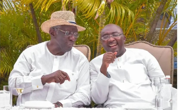 Former President John Agyekum Kufuor and Vice President Dr Bawumia