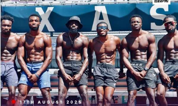 A photo of Ghana's relay team