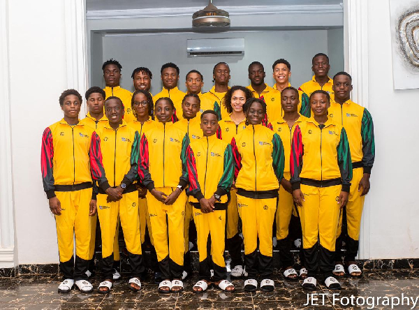 Ghana swimming team players