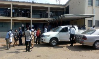 A scene at the Tema Regional Police Command
