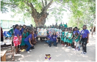 The organisation provided reading materials to some schools in the Akatsi District