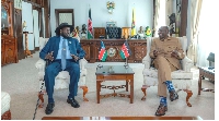 South Sudan President Salva Kiir (left) with Kenya’s William Ruto in a past meeting in Nairobi