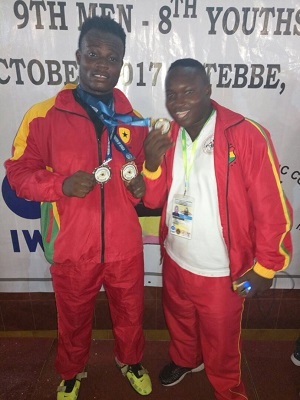 Christian Amoah and Richmond Osarfo excelled at the Africa Weightlifting championship