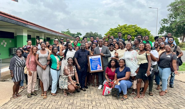 Fentuo Tahiru Fentuo been honoured by students of the UG Sports Psychology class