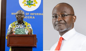 Samuel Atta Akyea (L) And Ken Agyapong (R)