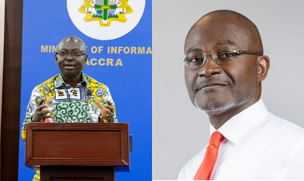 Samuel Atta Akyea (L) and Ken Agyapong (R)