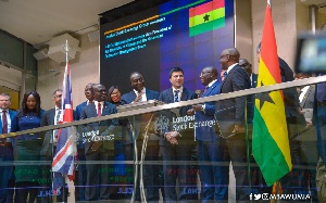 Vice President Mahamudu Bawumia led the delegation to hold a meeting with leaders of LSE