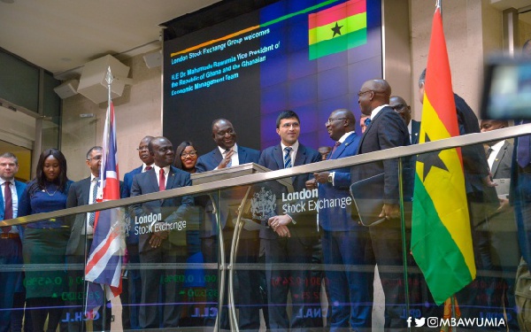 Vice President Mahamudu Bawumia led the delegation to hold a meeting with leaders of LSE