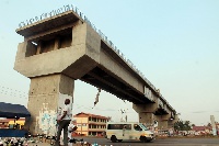 The uncompleted Madina-Adenta bridge