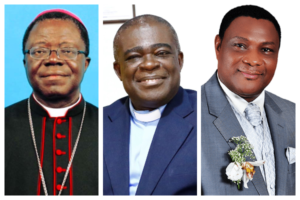 Most Rev Joseph Osei-Bonsu (L), Rev Dr Kwabena Opuni-Frimpong, and Rev Sam Korankye Ankrah