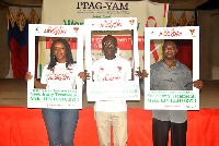 Lynda Arthur (left) and other executive of PPAG-YAM at the event