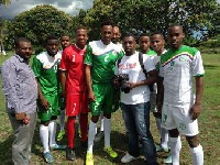 Comoros displaying their new kits