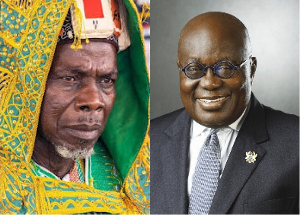 Yagbonwura Bii-Kunuto Jewu Soale I and President Nana Addo Dankwa Akufo-Addo