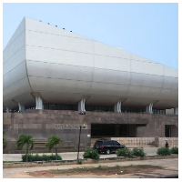 The iconic Ghana National Theatre