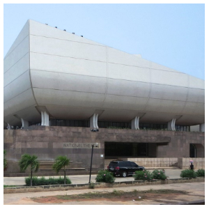 The iconic Ghana National Theatre