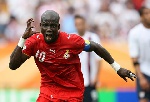 Stephen Appiah after scoring a penalty at the 2006 World Cup