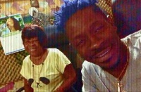 Shatta Wale with his mother