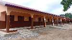Newly commissioned 6-unit classroom block by Pencils of Promise at Honugo DA Basic School