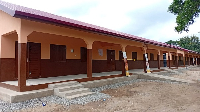 Newly commissioned 6-unit classroom block by Pencils of Promise at Honugo DA Basic School