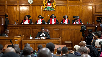 Kenyan Supreme Court judges at the Supreme Court in Nairobi, Kenya Sept. 20, 2017