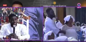 According to the woman, the accumulated amount is worth  11 billion old cedis