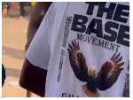Our moms won't give us food if we wear ‘The Base’ T- shirt home – Rented crowd Our moms won't give us food if we wear ‘The Base’ T- shirt home – Rented crowd