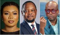 From L to R: Bridget Otoo, Justice Srem-Sai and Paul Adom Otchere