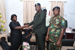 UNISFA GH1  donates a sum of USD$5,000 to the family of the late Sgt Acquah Gilbert