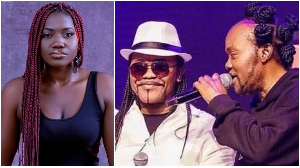 Xheila (L), her father Nana Acheampong (M) and the late Daddy Lumba (R)