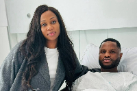 Mubarak Wakaso and his wife